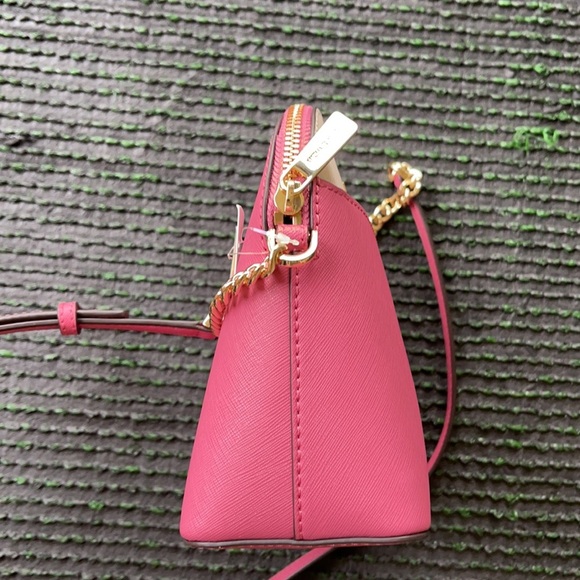 Michael Kors Jet Set Travel Medium Dome Crossbody Rosewood Leather - Picture 4 of 16